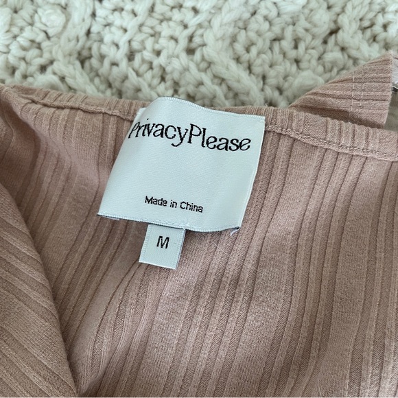Privacy Please Off the Shoulder Crop Top Mauve (Medium) - Picture 3 of 4